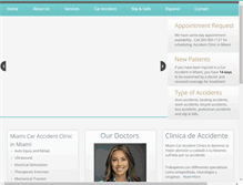Tablet Screenshot of miamicaraccidentclinics.com